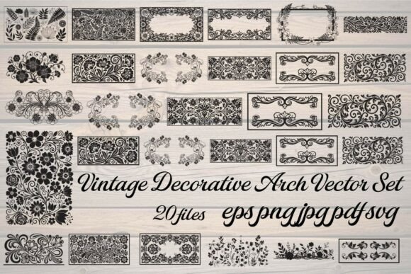 Download Vintage Decorative Floral Frame Vector - Vintage Collection