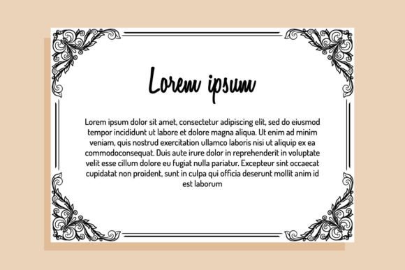 Download Vintage Border or Frame Hand Drawing - Drawing Collection