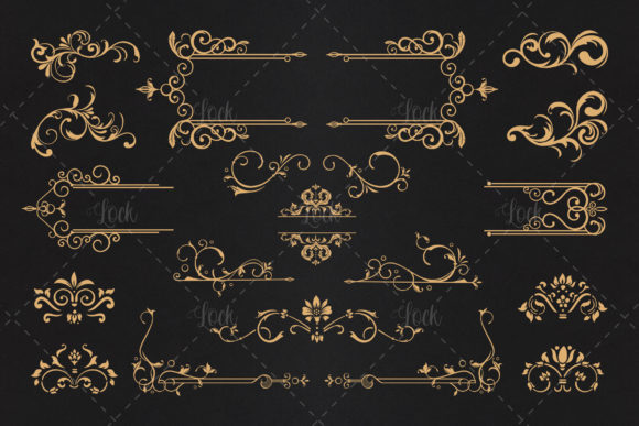 Download 18 Variant Vintage Border Ornament - Vintage Collection