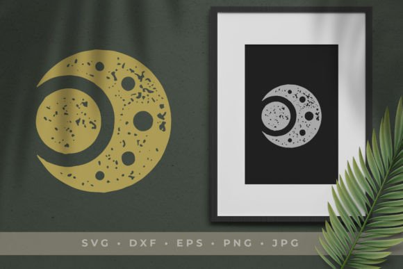 Download Hand Drawn Half Moon with Grunge Texture - Hand drawn Collection