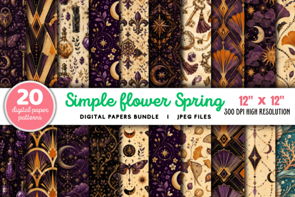 Download Vintage Halloween Paper Backgrounds - Vintage Collection