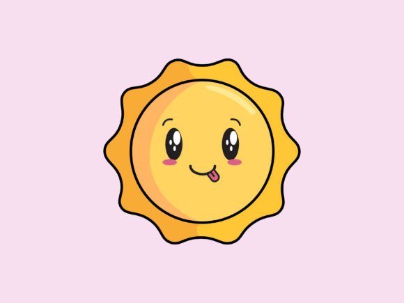 Download Kawaii Space Sun Icon - Kawaii space Collection