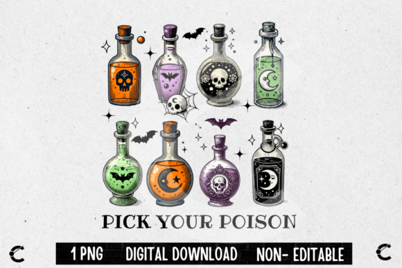Download Vintage Halloween Pick Your Poison - Vintage Collection