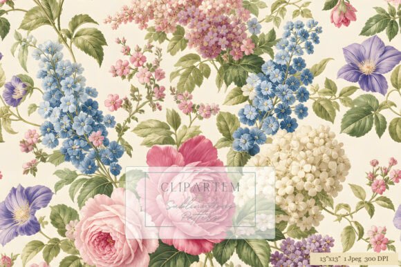 Download Vintage Floral Sublimation Pattern - Vintage Collection