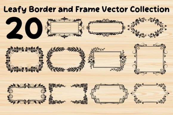 Download Leafy Vintage Border &amp; Frame Vector - Vintage Collection