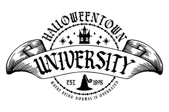 Download Vintage Halloween Town University EPS - Vintage Collection