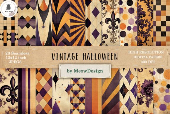 Download Vintage Halloween Paper Background - Vintage Collection