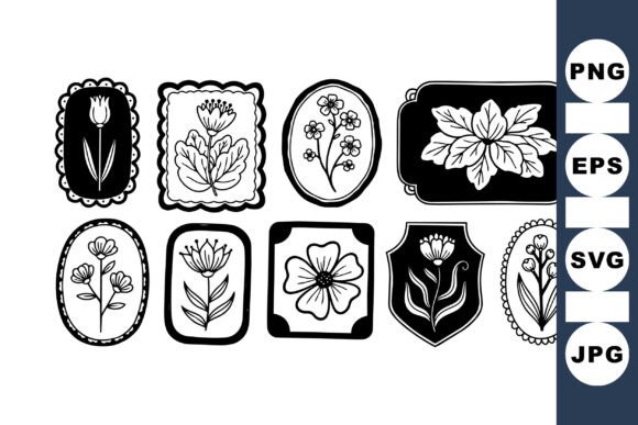 Download Vintage Botanical Frame Clipart Set - Vintage Collection
