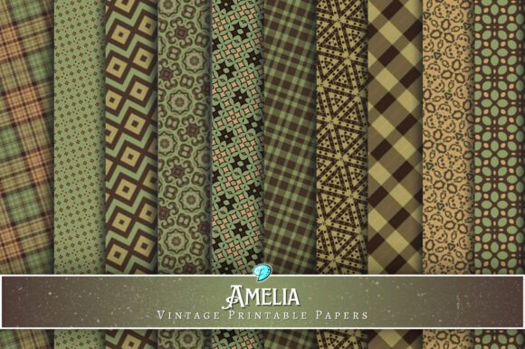 Download Amelia Vintage Printable Papers - Vintage Collection