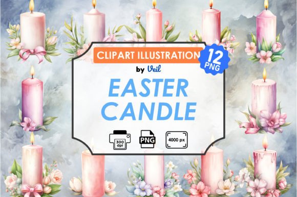 Download Easter Candle Clipart Bundle - Candle Collection