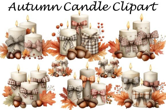Download Autumn Candle Clipart - Candle Collection